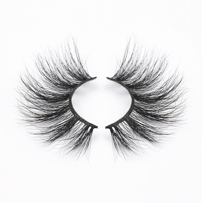 Wholesale Pirce for 3D Real Mink Fur 25mm Strip Lashes with Private Label in 2020 YY125